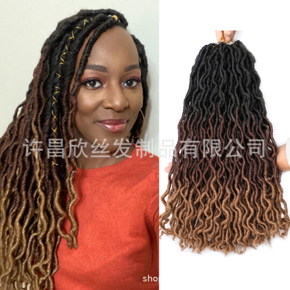 Cross-Border European and American African Dreadlocks Wig Crochet Hair Extension Gypsy Locs Hair Gypsy Chemical Fiber Wig
