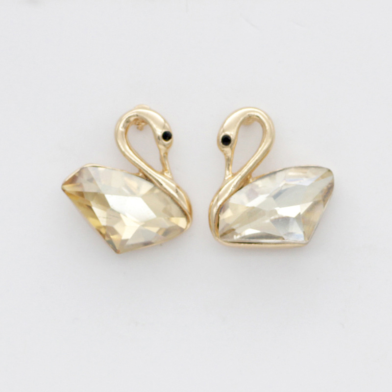 Korean Jewelry Foreign Trade Earrings and Necklace Set Little Swan Suit Korean Jewelry Foreign Trade Earrings and Necklace Set Little Swan Suit