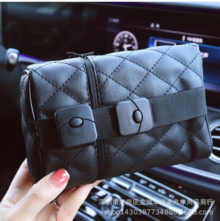 Car Tissue Box Hanging Creative Swan Car Sunshade Tissue Box Hand Box Car Chair Back Tissue Bag
