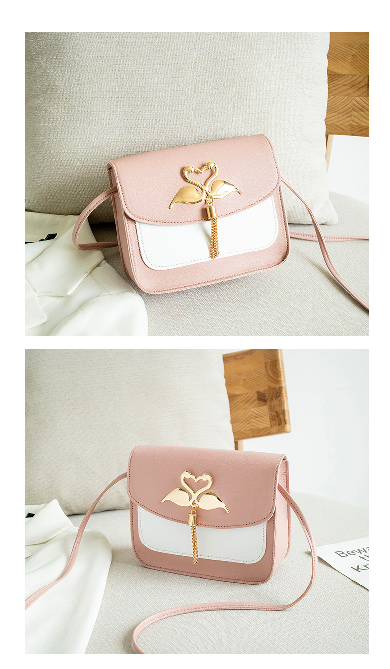 Gift Bag Wholesale Women's Bag Korean Style Cool Contrast Color Swan Small Square Bag 2021 Summer and Autumn New Collection One Shoulder Phone Bag Gift Bag Wholesale Women's Bag Korean Style Cool Contrast Color Swan Small Square Bag 2021 Summer and Autumn New Collection One Shoulder Phone Bag