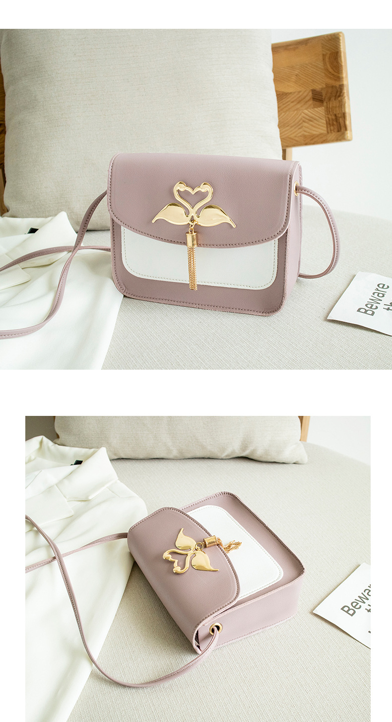 Gift Bag Wholesale Women's Bag Korean Style Cool Contrast Color Swan Small Square Bag 2021 Summer and Autumn New Collection One Shoulder Phone Bag Gift Bag Wholesale Women's Bag Korean Style Cool Contrast Color Swan Small Square Bag 2021 Summer and Autumn New Collection One Shoulder Phone Bag