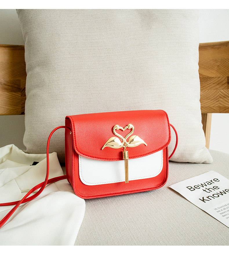 Gift Bag Wholesale Women's Bag Korean Style Cool Contrast Color Swan Small Square Bag 2021 Summer and Autumn New Collection One Shoulder Phone Bag Gift Bag Wholesale Women's Bag Korean Style Cool Contrast Color Swan Small Square Bag 2021 Summer and Autumn New Collection One Shoulder Phone Bag