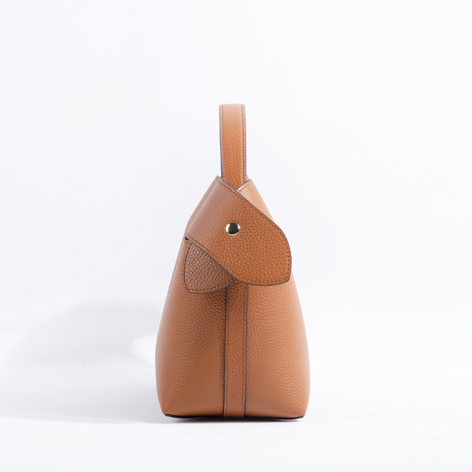 2022 Export to France Foreign Trade Niche Swan Baotou Layer Litchi Pattern Cowhide Tote Half-Handmade Commuter Women's Bag 2022 Export to France Foreign Trade Niche Swan Baotou Layer Litchi Pattern Cowhide Tote Half-Handmade Commuter Women's Bag