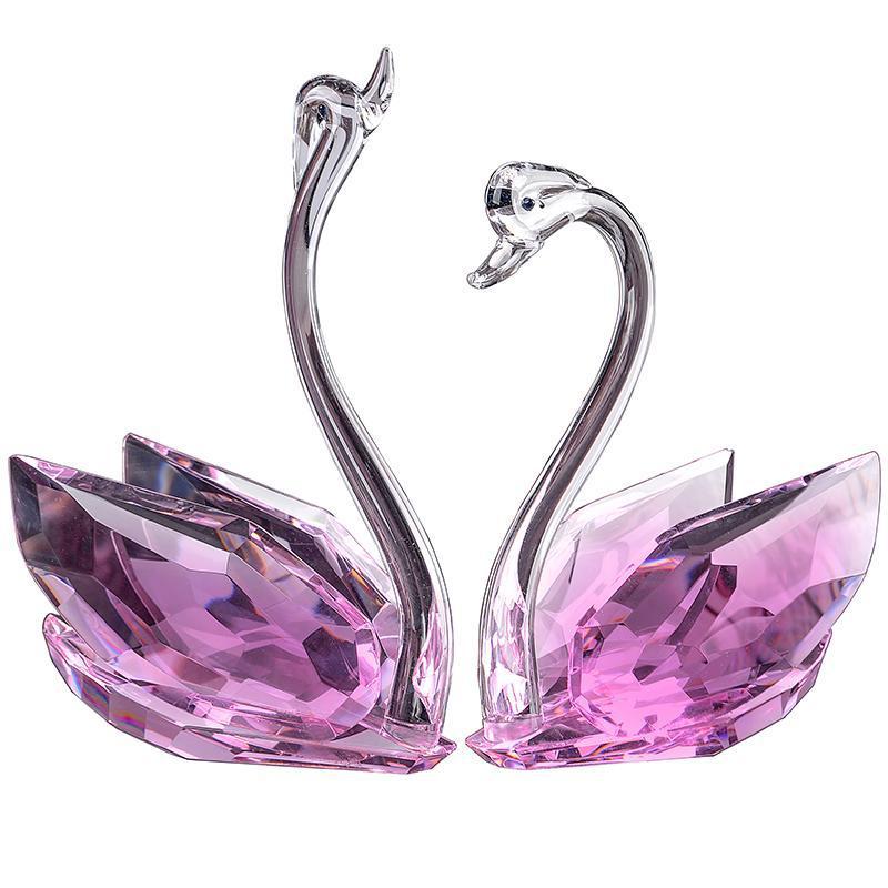 Crystal Swan Hallway Light Luxury Soft Decoration Home Decoration Practical Modern Living Room TV Cabinet Wine Cabinet Partition Decoration