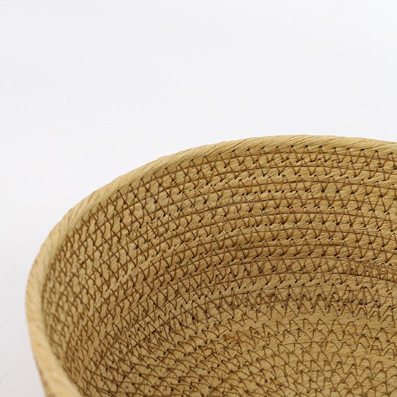 Hand-Woven Paper String Storage Basket Candy Plate Snack Storage Basket Jewelry Basket Coffee Table Top Storage Box Hand-Woven Paper String Storage Basket Candy Plate Snack Storage Basket Jewelry Basket Coffee Table Top Storage Box