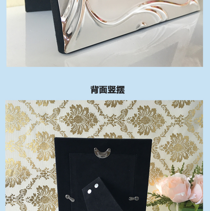 Spot silver frame metal photo frame factory direct sales 5 inch 6 inch 7 inch 8 inch 10 inch