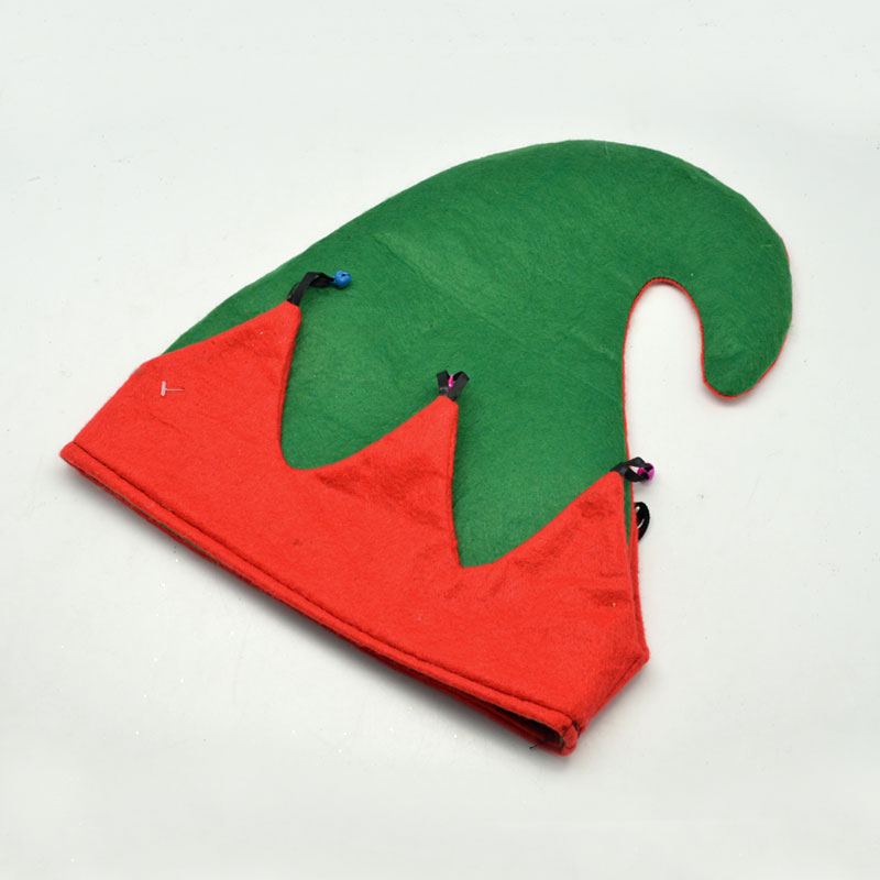 Character Christmas hat elf hat, Christmas bell hat, corner hat, Christmas decorations. Character Christmas hat elf hat, Christmas bell hat, corner hat, Christmas decorations.