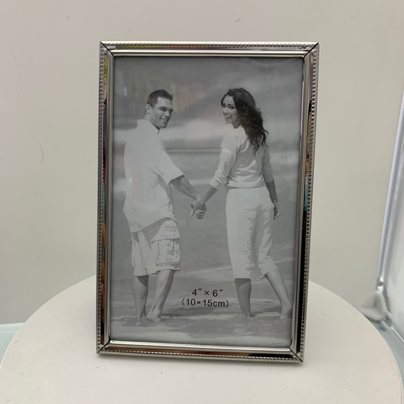 Romantic Couple Stainless Steel Glass Density Plate Creative Decoration Photo Living Room Bedroom Crafts Metal Photo Frame