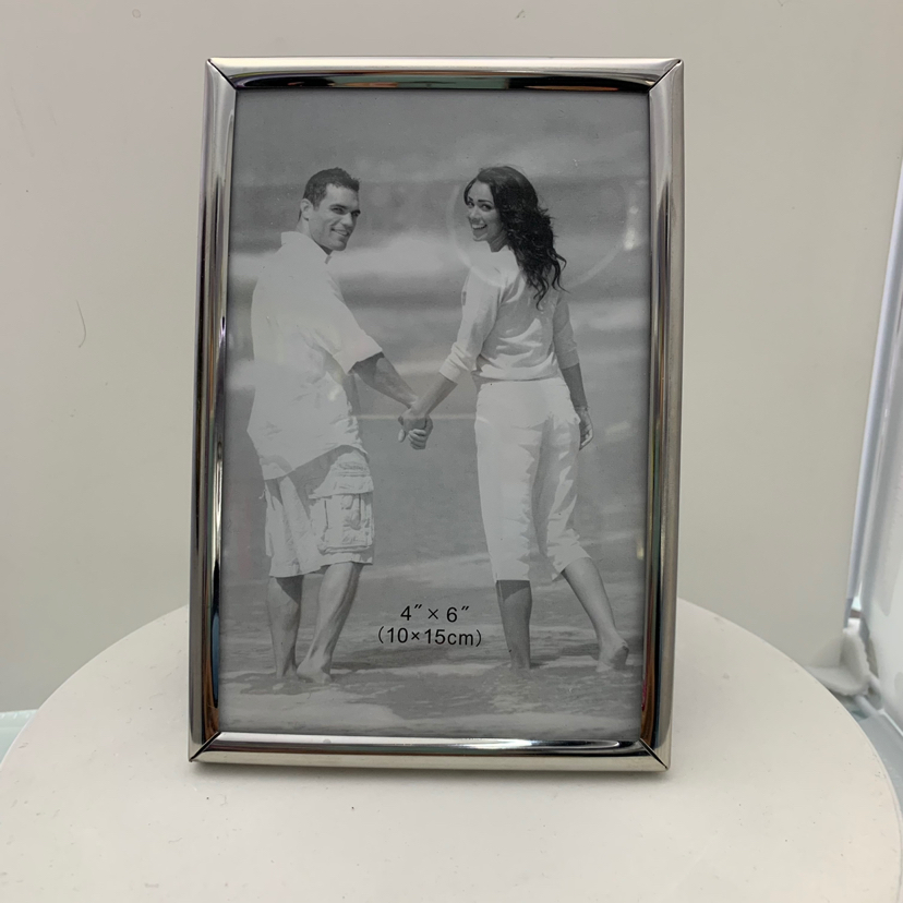 Romantic Couple Stainless Steel Glass Density Plate Creative Decoration Photo Living Room Bedroom Crafts Metal Photo Frame