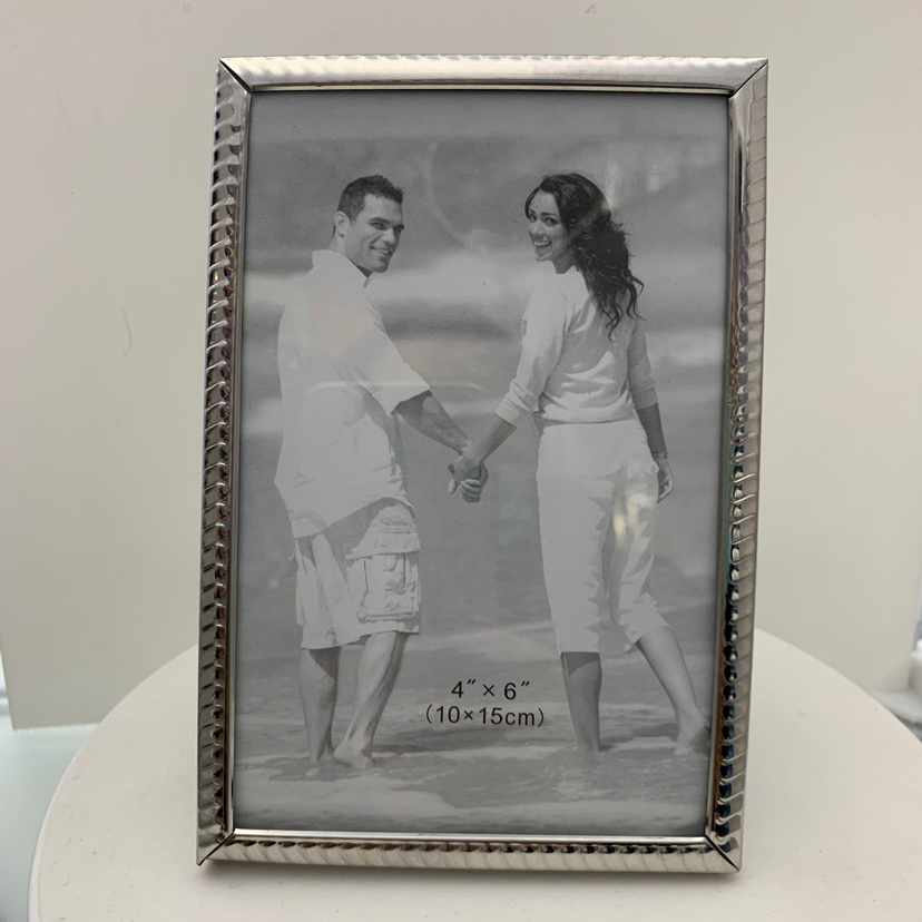 Romantic Couple Stainless Steel Glass Density Plate Creative Decoration Photo Living Room Bedroom Crafts Metal Photo Frame