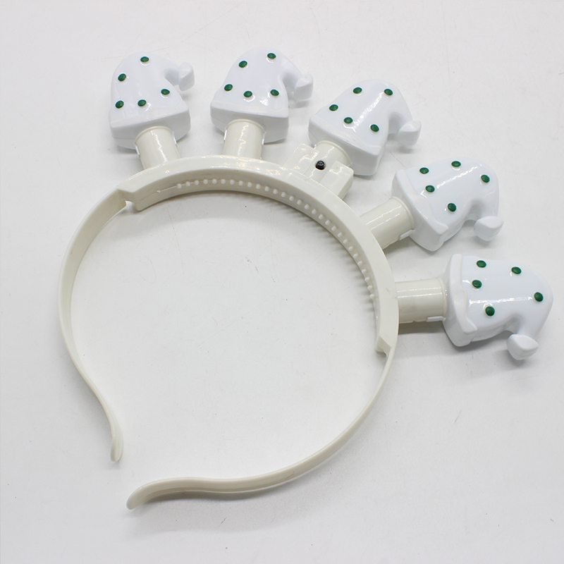 ZD Foreign Trade Popular Style Direct Selling Christmas Hat Head Buckle Luminous Head Buckle Bulb Head Buckle Christmas Halloween Products ZD Foreign Trade Popular Style Direct Selling Christmas Hat Head Buckle Luminous Head Buckle Bulb Head Buckle Christmas Halloween Products