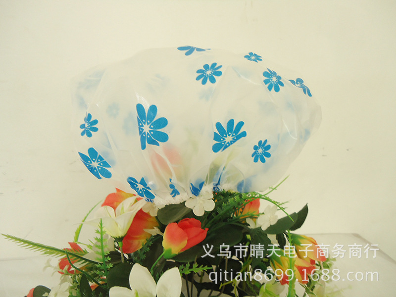 Printed rural style waterproof bath cap dust cap care mask makeup cap environmental EVA adult bath cap Printed rural style waterproof bath cap dust cap care mask makeup cap environmental EVA adult bath cap