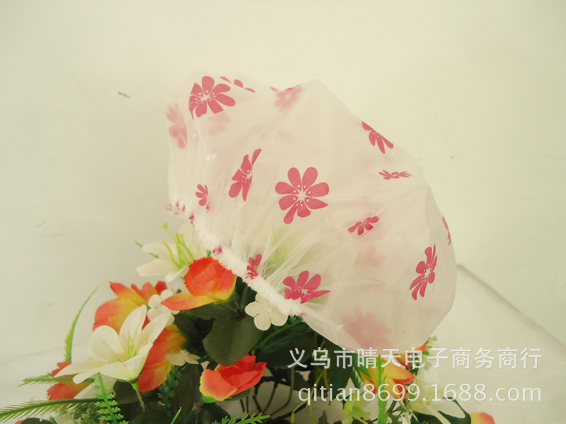 Printed rural style waterproof bath cap dust cap care mask makeup cap environmental EVA adult bath cap Printed rural style waterproof bath cap dust cap care mask makeup cap environmental EVA adult bath cap