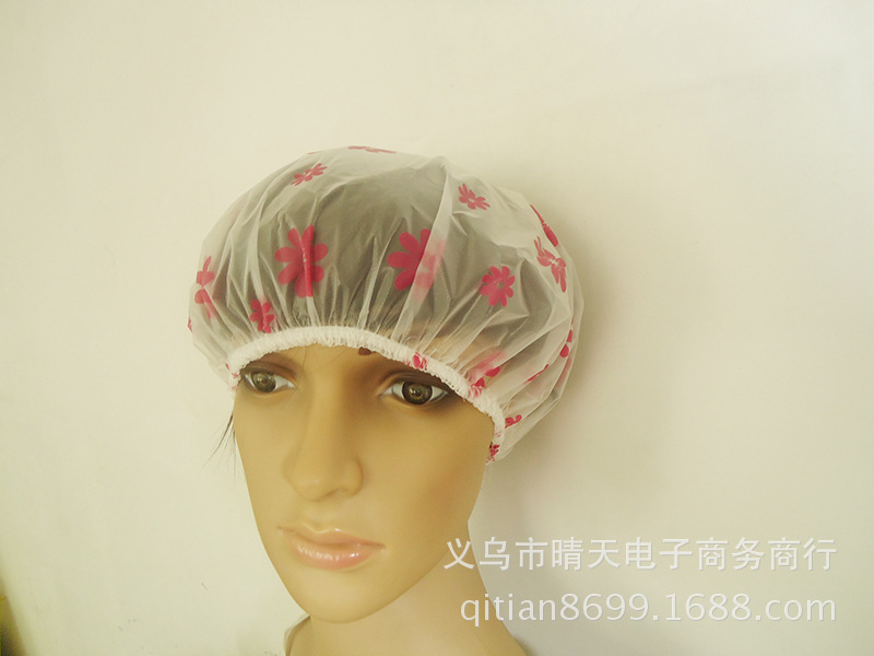 Printed rural style waterproof bath cap dust cap care mask makeup cap environmental EVA adult bath cap Printed rural style waterproof bath cap dust cap care mask makeup cap environmental EVA adult bath cap