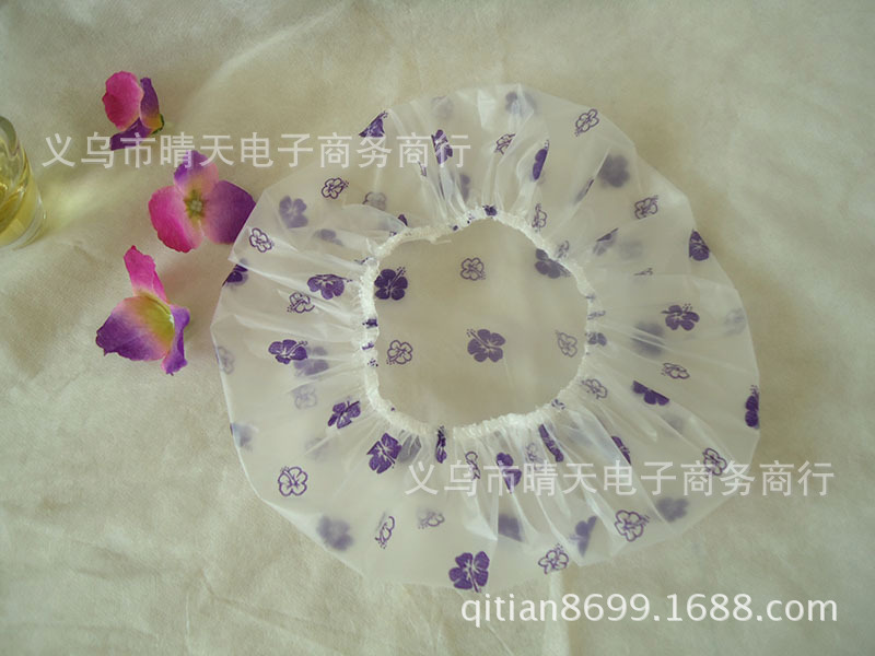 Printed rural style waterproof bath cap dust cap care mask makeup cap environmental EVA adult bath cap Printed rural style waterproof bath cap dust cap care mask makeup cap environmental EVA adult bath cap