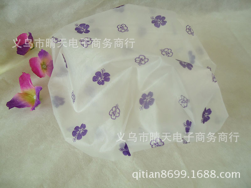Printed rural style waterproof bath cap dust cap care mask makeup cap environmental EVA adult bath cap Printed rural style waterproof bath cap dust cap care mask makeup cap environmental EVA adult bath cap