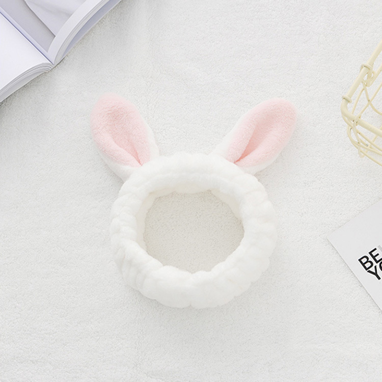 Cute show MOE stereo rabbit ears wash face hair band makeup mask band hair band hair band Korean hair accessories
