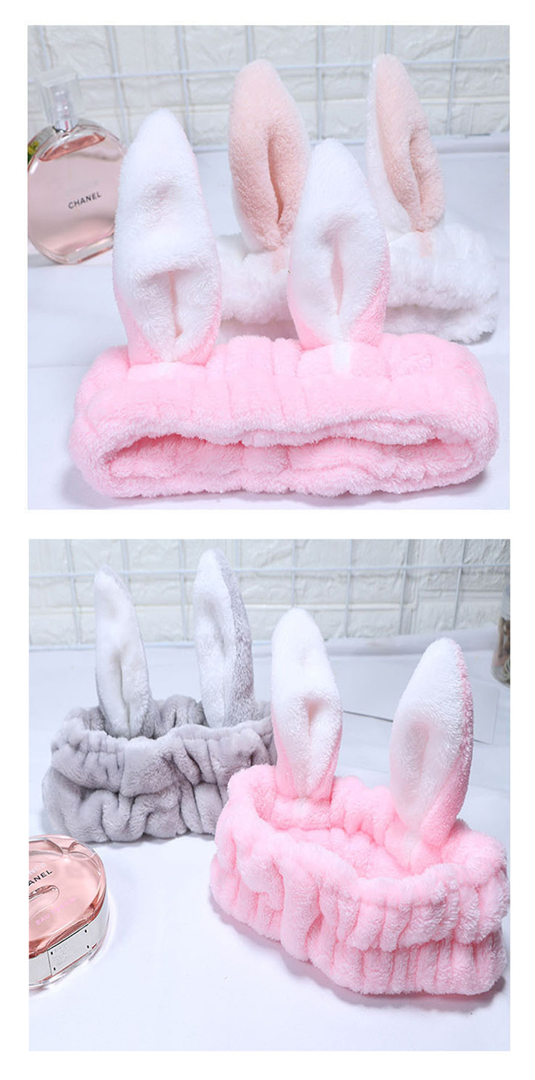 Cute show MOE stereo rabbit ears wash face hair band makeup mask band hair band hair band Korean hair accessories Cute show MOE stereo rabbit ears wash face hair band makeup mask band hair band hair band Korean hair accessories