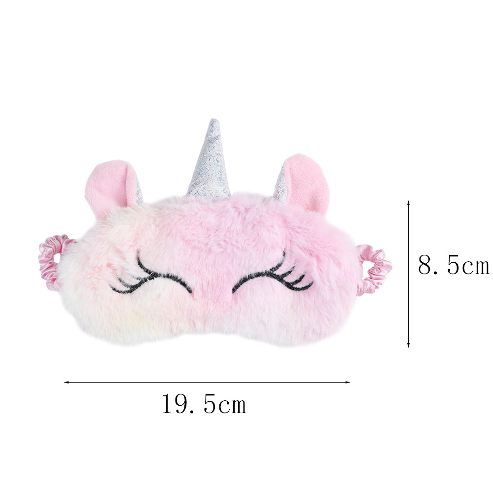 Unicorn new cute Fluffy Shade for Unicorn girl Cartoon Sleep Mask For students Unicorn new cute Fluffy Shade for Unicorn girl Cartoon Sleep Mask For students