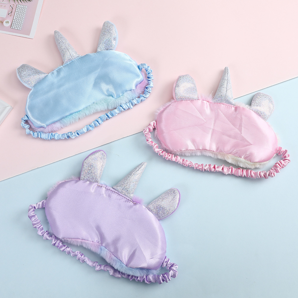 Unicorn new cute Fluffy Shade for Unicorn girl Cartoon Sleep Mask For students Unicorn new cute Fluffy Shade for Unicorn girl Cartoon Sleep Mask For students