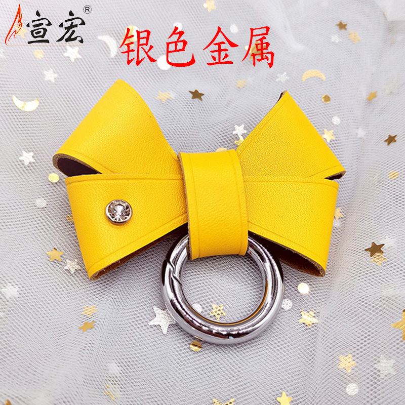 Key buckle Online Influencer Bow Keychain Pendant Creative Simple Women's Ins Car Key Ring Lovely Bag Ornaments
