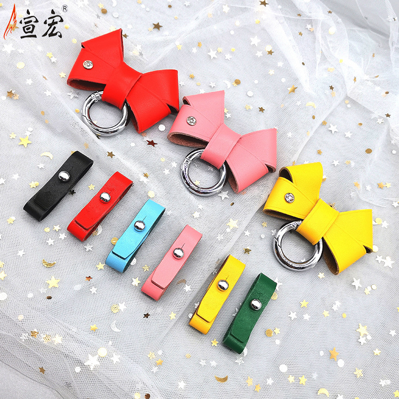 Key buckle Online Influencer Bow Keychain Pendant Creative Simple Women's Ins Car Key Ring Lovely Bag Ornaments