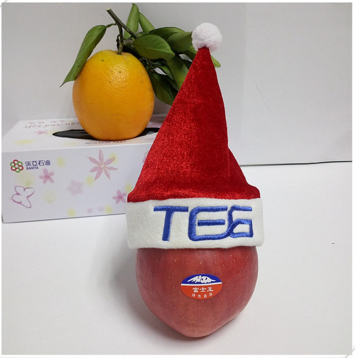 Christmas Hat Small Number Fruit Decoration Christmas Ornaments Red Wine Bottle Hat Electronic Velvet Logo Customization Christmas Hat Small Number Fruit Decoration Christmas Ornaments Red Wine Bottle Hat Electronic Velvet Logo Customization