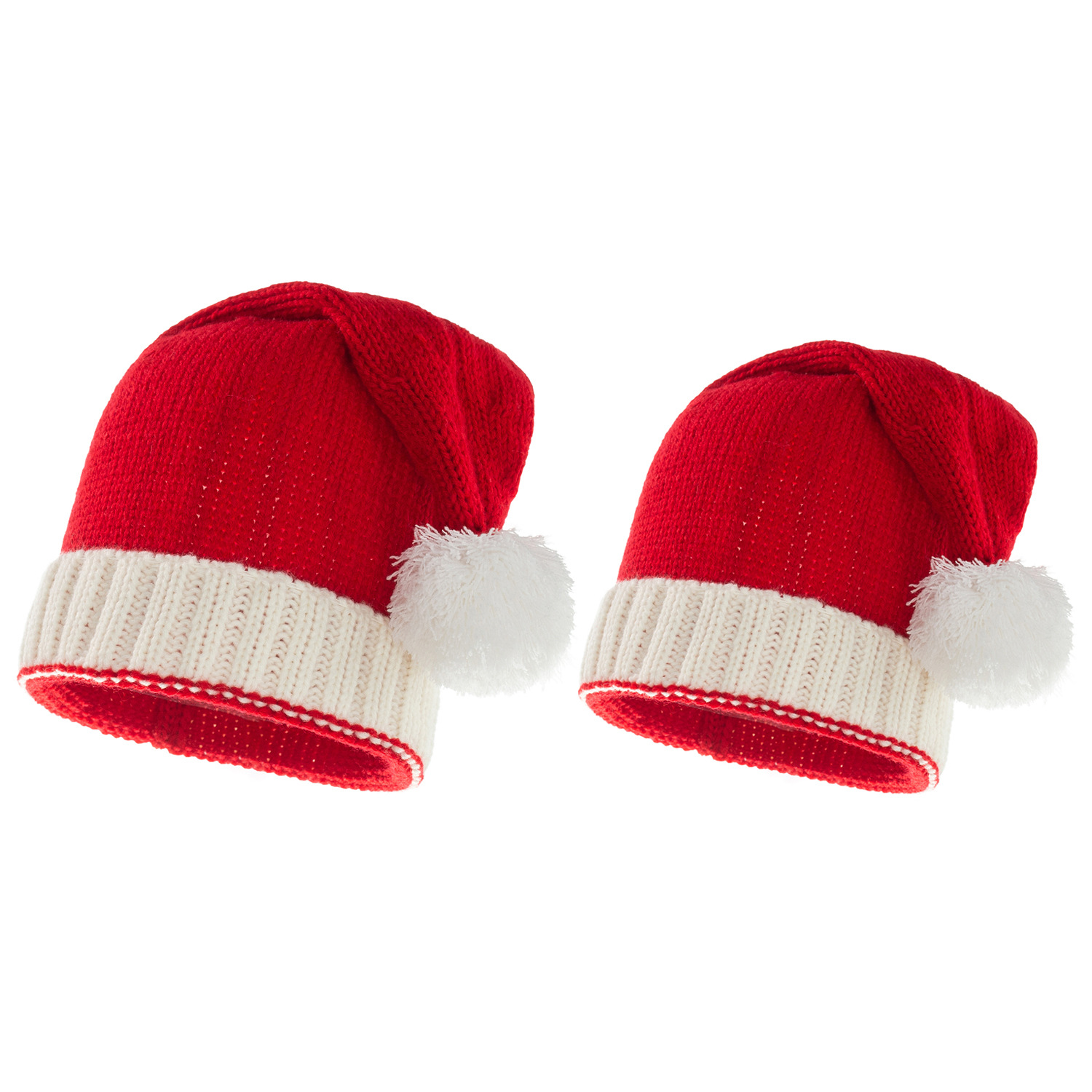 European and American Autumn and Winter New Parent-Child Hat Wool Christmas Hat Single Ball Acrylic Baby Mother Warm Knitted Hat