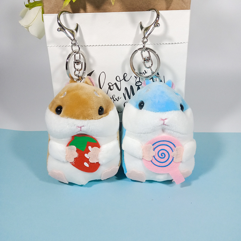 Cute Little Hamster Doll Plush Toys Doll Mini Fat Mouse Little Mouse Pendant Keychain Girl Small Gift Cute Little Hamster Doll Plush Toys Doll Mini Fat Mouse Little Mouse Pendant Keychain Girl Small Gift