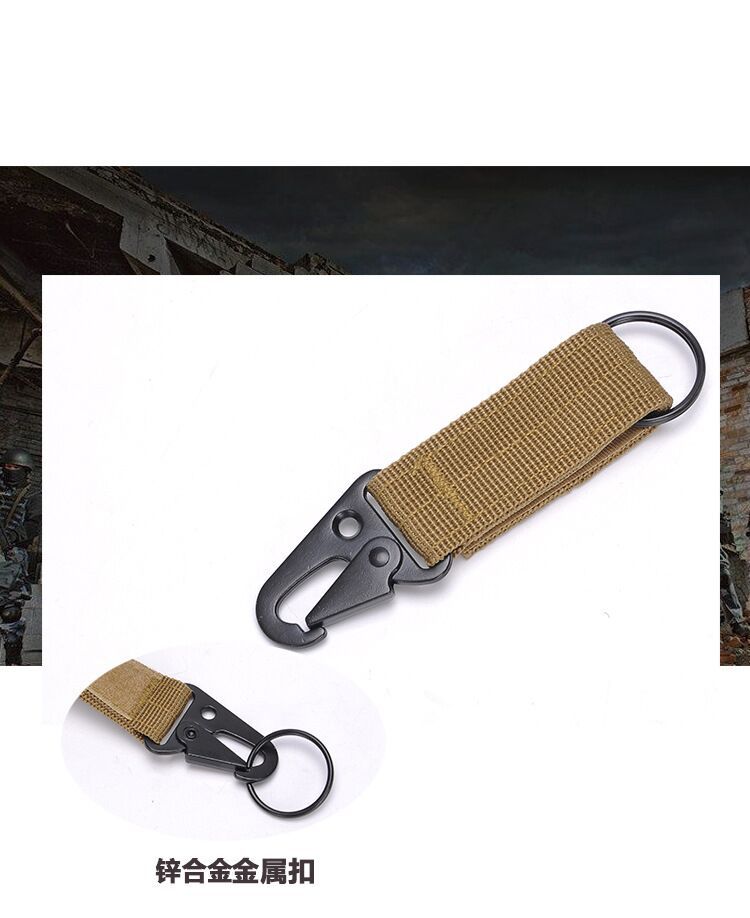 Outdoor Tactics Nylon Ribbon Hanging Buckle Multi-Functional Climbing Button Carabiner Olecranon Hooks Multi-Purpose Belt Keychain Manufacturer Outdoor Tactics Nylon Ribbon Hanging Buckle Multi-Functional Climbing Button Carabiner Olecranon Hooks Multi-Purpose Belt Keychain Manufacturer