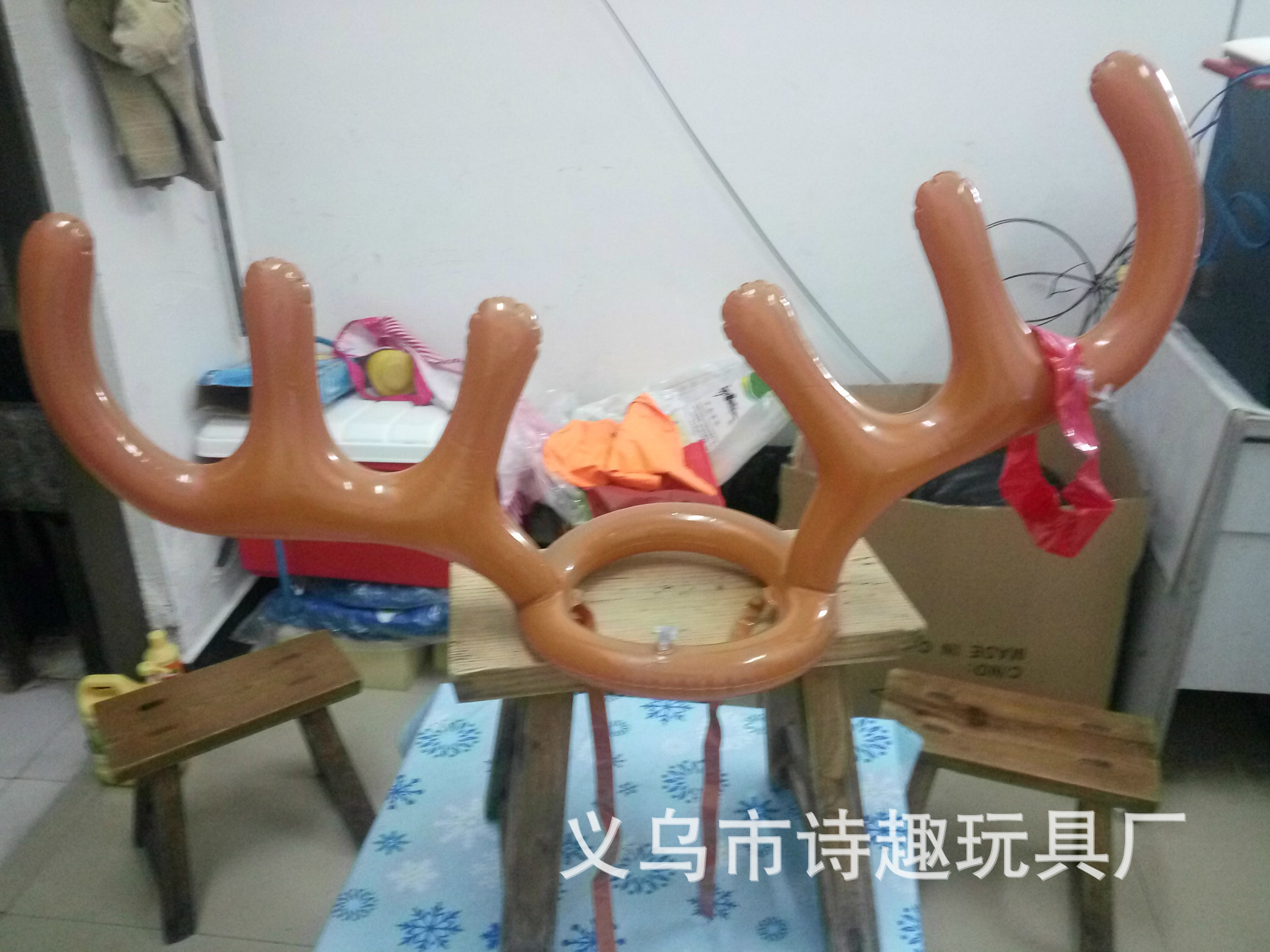Thicker Inflatable Deer Head Ring Inflatable Christmas Hat Game Inflatable Antler Hat Throwing Ring Currently Available Direct Sale Thicker Inflatable Deer Head Ring Inflatable Christmas Hat Game Inflatable Antler Hat Throwing Ring Currently Available Direct Sale