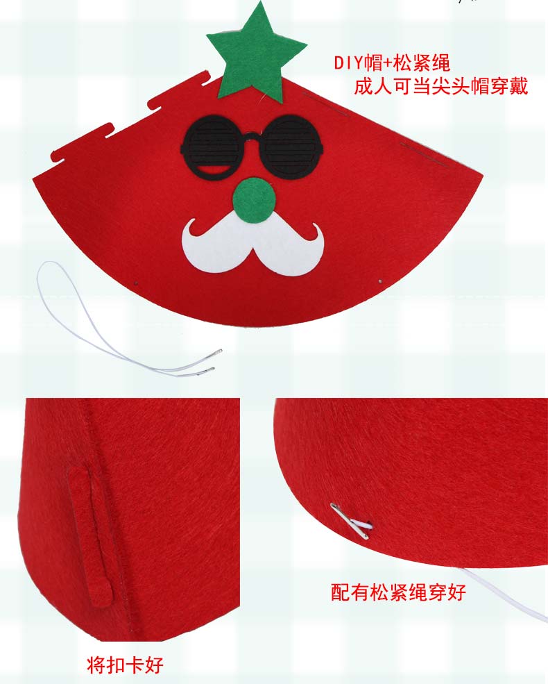 Children Or Adults Santa Claus Hat Hair Band DIY Kindergarten Small Gift Christmas Hat Decorations Children Or Adults Santa Claus Hat Hair Band DIY Kindergarten Small Gift Christmas Hat Decorations