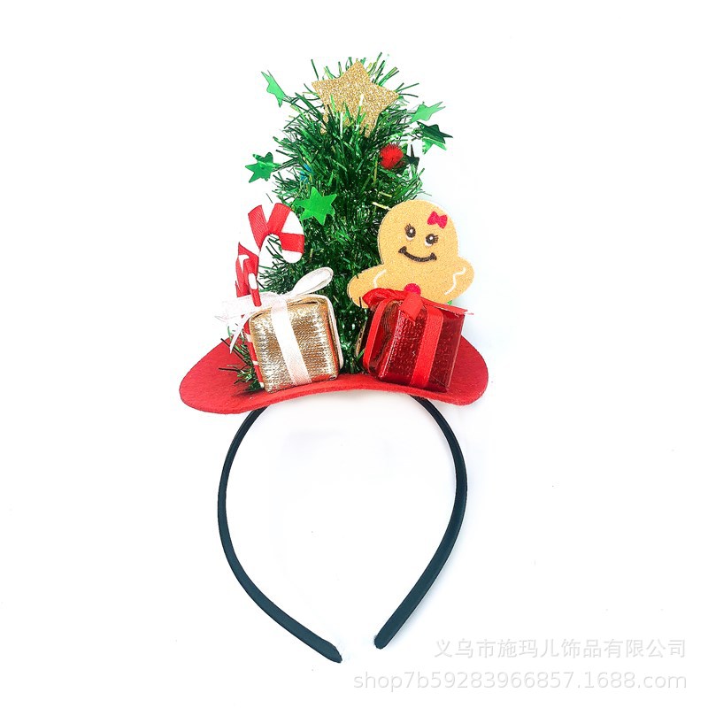 New Hot Sale Christmas Hat Bell Christmas Tree Headband Children's Holiday Party Headdress Gift Decorations New Hot Sale Christmas Hat Bell Christmas Tree Headband Children's Holiday Party Headdress Gift Decorations