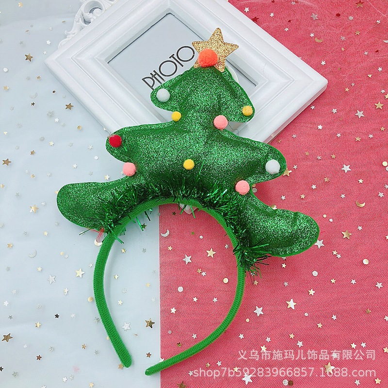 New Hot Sale Christmas Hat Bell Christmas Tree Headband Children's Holiday Party Headdress Gift Decorations New Hot Sale Christmas Hat Bell Christmas Tree Headband Children's Holiday Party Headdress Gift Decorations