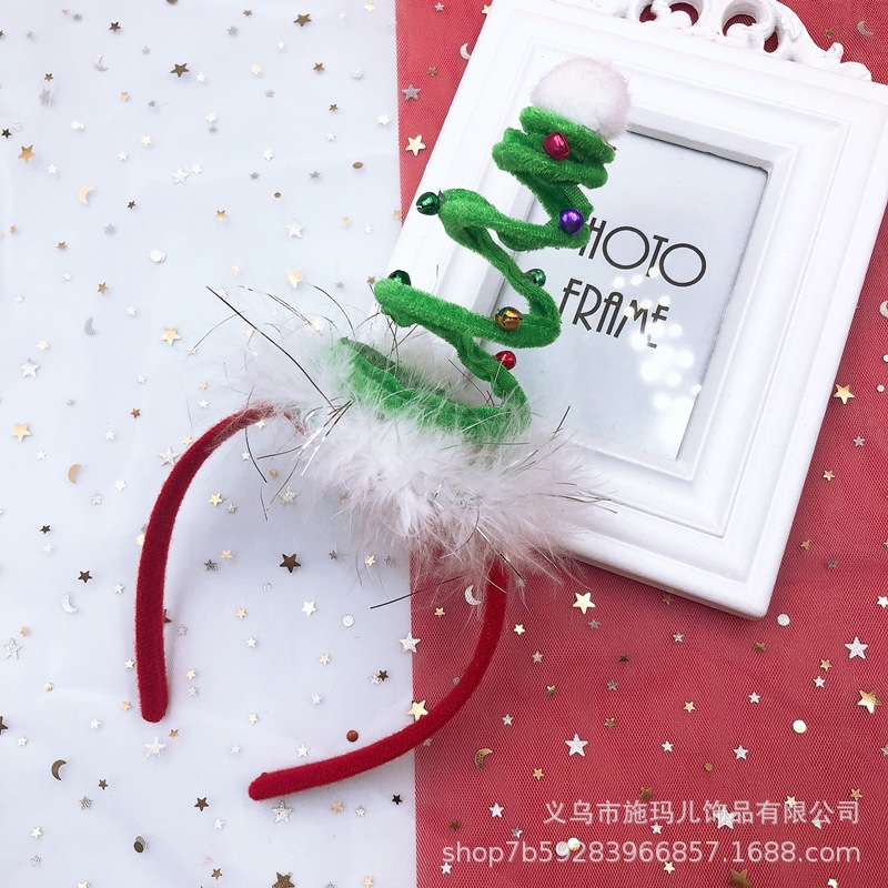 New Hot Sale Christmas Hat Bell Christmas Tree Headband Children's Holiday Party Headdress Gift Decorations New Hot Sale Christmas Hat Bell Christmas Tree Headband Children's Holiday Party Headdress Gift Decorations