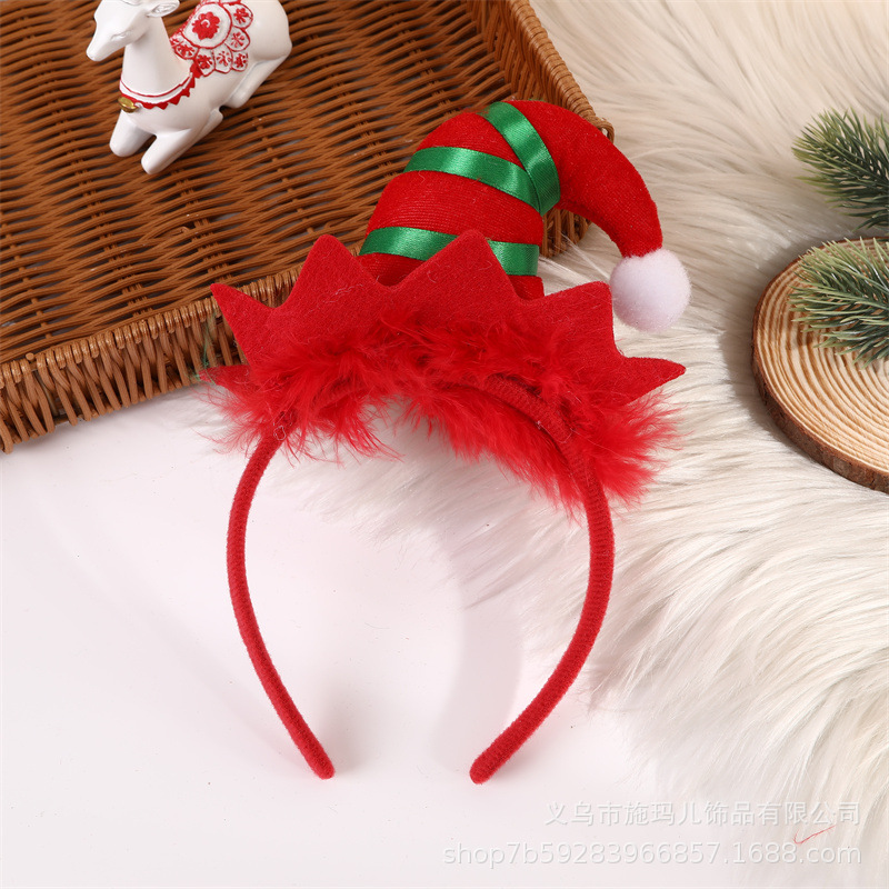 New Hot Sale Christmas Hat Bell Christmas Tree Headband Children's Holiday Party Headdress Gift Decorations New Hot Sale Christmas Hat Bell Christmas Tree Headband Children's Holiday Party Headdress Gift Decorations