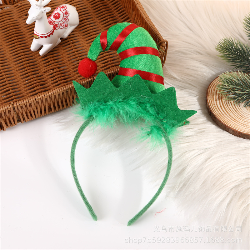 New Hot Sale Christmas Hat Bell Christmas Tree Headband Children's Holiday Party Headdress Gift Decorations New Hot Sale Christmas Hat Bell Christmas Tree Headband Children's Holiday Party Headdress Gift Decorations