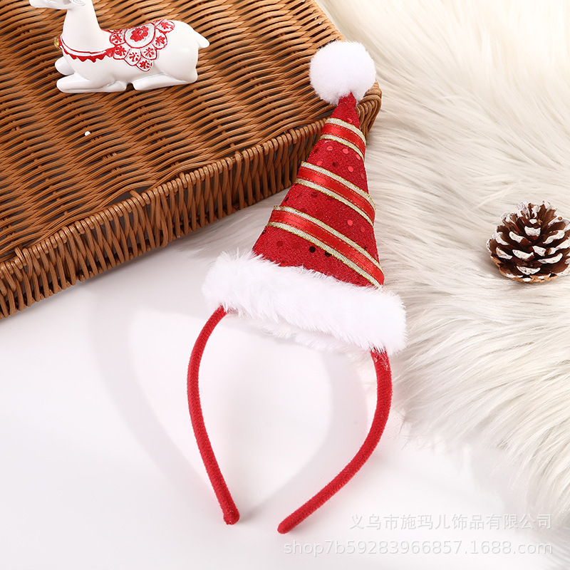 New Hot Sale Christmas Hat Bell Christmas Tree Headband Children's Holiday Party Headdress Gift Decorations New Hot Sale Christmas Hat Bell Christmas Tree Headband Children's Holiday Party Headdress Gift Decorations
