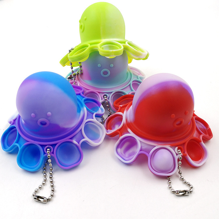 Cross-Border New Arrival Silicone Rat Killer Pioneer Toys Keychain Silicone Octopus Bubble Toy (Small Medium) Cross-Border New Arrival Silicone Rat Killer Pioneer Toys Keychain Silicone Octopus Bubble Toy (Small Medium)