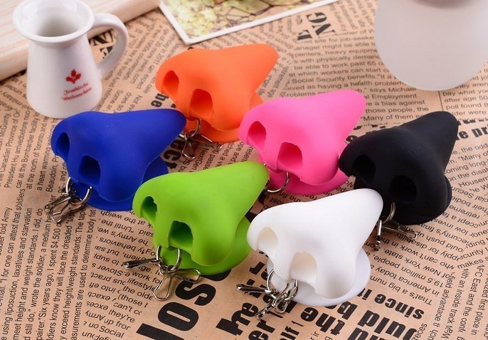 Creative silicone Keychain new mobile phone nose suction cup bracket Creative silicone Keychain new mobile phone nose suction cup bracket