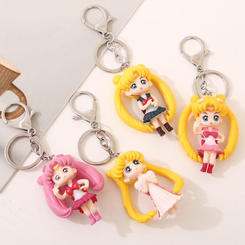 Hot Sale Japan Anime, Cartoon, Cute Sailor Moon Keychain Pendant Girls&#039; Gifts Wholesale Factory Direct Sales