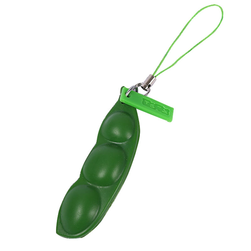 Squeeze Bean Squeeze Stress Relief Bean Unlimited Bean Toy Decompression Pea Pod Keychain Kindergarten