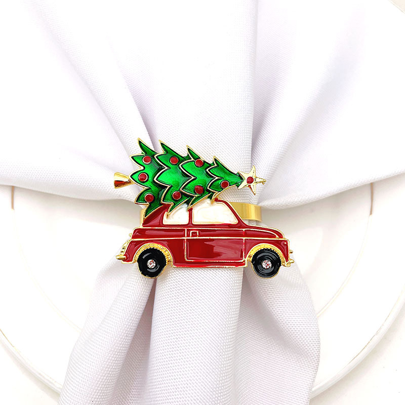 Hotel Tableware Christmas Tree Harvest Festival Napkin Ring Napkin Ring Napkin Ring Factory Wholesale