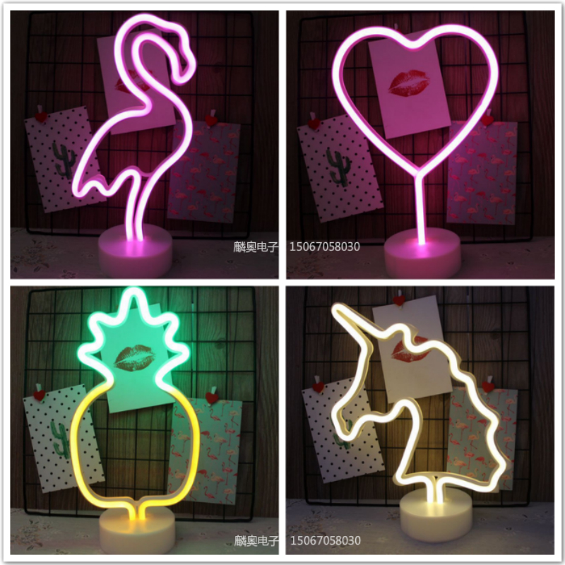 Ins neon LED letters love star flamingo small night light decoration lights decoration Christmas lights Ins neon LED letters love star flamingo small night light decoration lights decoration Christmas lights