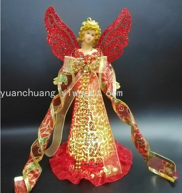 Christmas Angel Ornaments with Lights Angel Ornaments Christmas Decorations Christmas Tree Top Decoration New 12*20