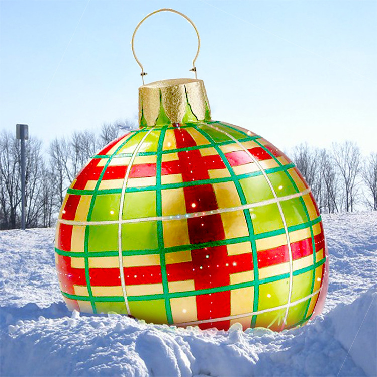 Christmas Jewelry Ball Outdoor Fun Holiday Atmosphere Crafts PVC Inflatable Toy Ball Independent Station Cross-Border Hot Christmas Jewelry Ball Outdoor Fun Holiday Atmosphere Crafts PVC Inflatable Toy Ball Independent Station Cross-Border Hot