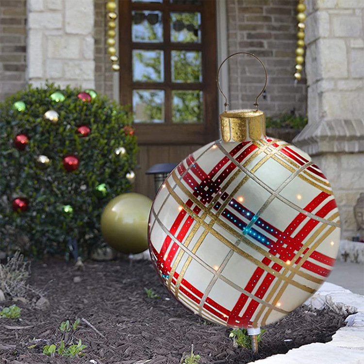 Christmas Jewelry Ball Outdoor Fun Holiday Atmosphere Crafts PVC Inflatable Toy Ball Independent Station Cross-Border Hot Christmas Jewelry Ball Outdoor Fun Holiday Atmosphere Crafts PVC Inflatable Toy Ball Independent Station Cross-Border Hot