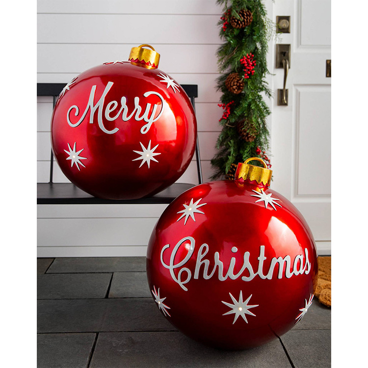 Christmas Jewelry Ball Outdoor Fun Holiday Atmosphere Crafts PVC Inflatable Toy Ball Independent Station Cross-Border Hot Christmas Jewelry Ball Outdoor Fun Holiday Atmosphere Crafts PVC Inflatable Toy Ball Independent Station Cross-Border Hot