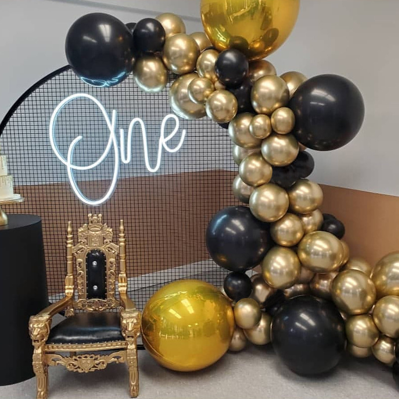 Cross-Border Amazon Black Gold Series Balloon Chain Set Graduation Season Decoration Birthday Party Atmosphere Layout Supplies Cross-Border Amazon Black Gold Series Balloon Chain Set Graduation Season Decoration Birthday Party Atmosphere Layout Supplies