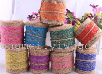 Christmas color lace wedding bride holding flower decorative linen linen roll with 2M
